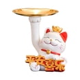 thumbnail image 3 of Bandeja de almacenamiento de decoración de estatuas, esculturas de animales, artesanía, bandeja de joyería, centro de mesa, figuritas de gato, bandeja, 3 of 9