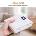 thumbnail image 3 of Superio 4-Pack White Squeegee Cloth with Hole for Cuban Style Mop, Israeli Spunja Cleaning Mop Towels- Kitchen Bathroom Tiles, Stone, Parquet Wood Floor Wash, 3 of 8