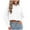 White, variant on IROINNID Women's Long Sleeve Sweatshirt Round Neck Mid-Length Solid Color Loose Pullover Sweatshirt, Pink