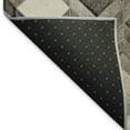 thumbnail image 3 of Addison Rugs Mayfield Washable Cowhide Herringbone Gray Rectangle Rug, 8' x 10', 3 of 6