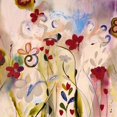 thumbnail image 3 of Daisy D 20x20 Black Modern Framed Museum Art Print Titled - Magical Garden, 3 of 5