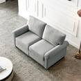 thumbnail image 2 of Linen Fabric Grey Loveseat with Storage / 600lbs Capacity, Easy Setup, 2 of 4