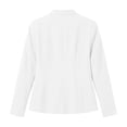 thumbnail image 6 of Fashion Slim Fit Women Solid Color Long Sleeve Button Lapel Blazer Jacket Casual Suit Outer Coat S-XXL White, 6 of 8