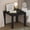 Black, variant on Furinno CLASSIC 1.8" Thick Tabletop Thick Frame 4-leg Square Nightstand Black