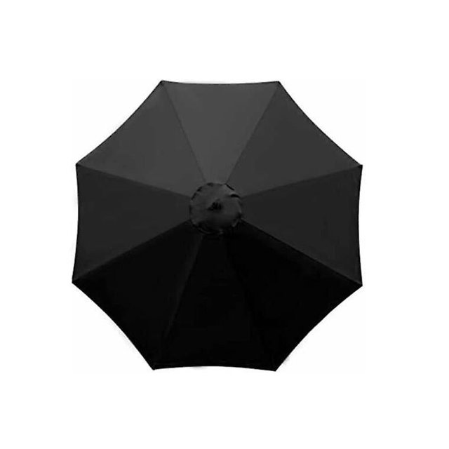 (noir)parasol De Jardin Avec 6 Baleines Robustes, Parasol De Plage, Abri De Jardin, Pour Balcon, Terrasse, Terrasse, Piscine (diamtre 3 M)