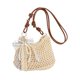 thumbnail image 2 of Bolso de hombro tejido para playa, elegante y moderno, con correa ajustable para el hombro, ideal para cumpleaños. Beige, 2 of 9