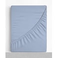 thumbnail image 1 of Extra Soft Bamboo Rayon Fitted Sheet, Deep Pocket 16" (40 cm), Moisture Wicking, Cooling, Breathable-Full Size, Blue, 1 of 5