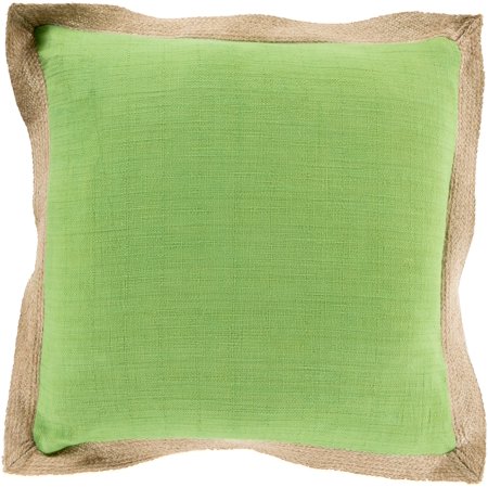 18" Altn Lif Apple Green and Light Taupe Decorative Throw ...