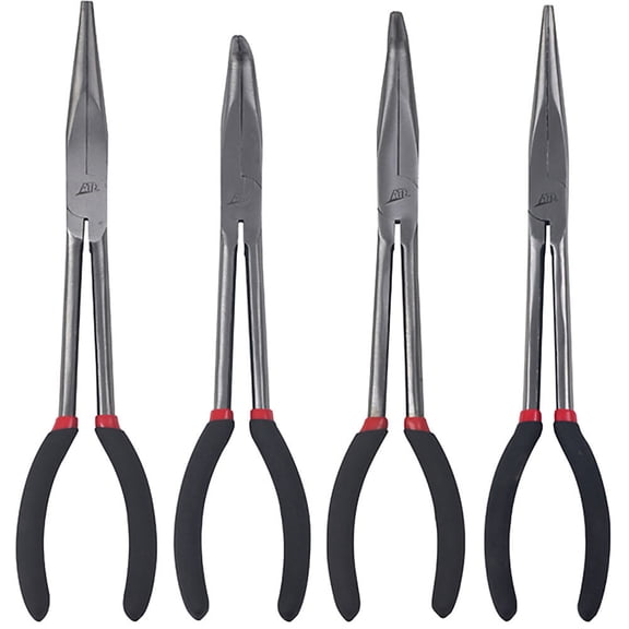 ATD Tools 814 Long 11” Needle Nose Pliers Set, 4 pc. ATD-814