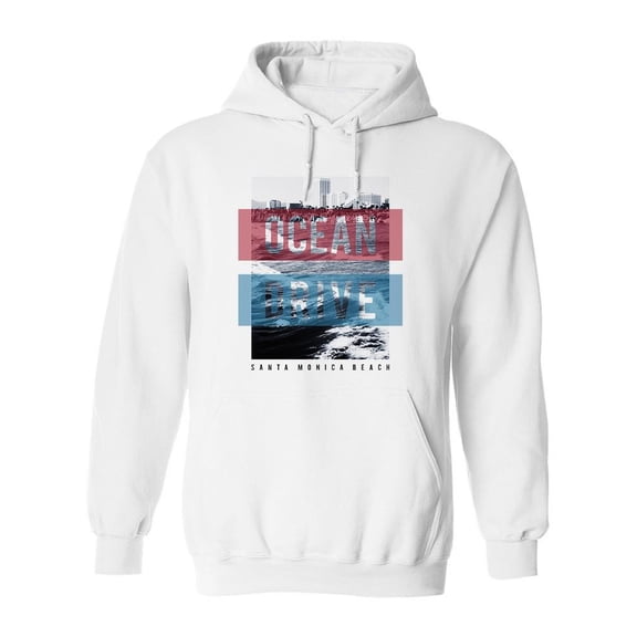 Ocean Drive Santa Monica Hoodie Men -Image by Shutterstock, Male x-Large