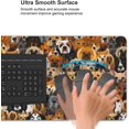 thumbnail image 5 of Gaming Mouse Pad Large Desk Mat,Desk Pad Extended Keyboard Pad,Anti-Slip Rubber Base Mouse Pad for Women Girls Work,Game,Office,Home 35.4"X15.7",Cute Dog Bulldog and Spaniel, 5 of 6