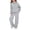 Gray, variant on JULMCOMO Girls Sweatsuits Fleece Pullover Long Sleeve Loose Hoodie Soft Comfy Hooded Sweatshirt Comfy Sweatpants Casual 2 Piece Sets with Front Pocket Light Purple 12-13 Years