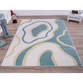 thumbnail image 2 of Ladole Rugs Abstract Soft Durable Polypropylene Indoor Area Rug Carpet in Blue-White, 8x11 (7'10" x 10'5", 240cm x 320cm), 2 of 6