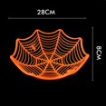 thumbnail image 1 of Cuenco de red negro naranja púrpura para Halloween, plato de fruta, paquete de galletas de caramelo, cesta, tazón, decoración de truco o trato para Halloween, 1 of 4