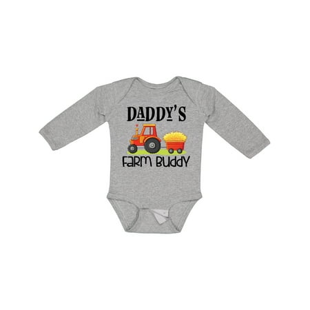 

Inktastic Daddy Farm Buddy Cute Tractor Boys or Girls Long Sleeve Baby Bodysuit