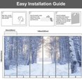 thumbnail image 4 of Modern Wallpaper Murals 3D Winter snowy day beautiful Peel and Stick Removable Self-Adhesive PVC Wall Stickers for Nursery Kids Bedroom TV Wall Decor, 4 of 5