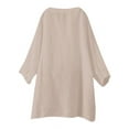 thumbnail image 2 of Outfmvch Linen Blouses for Women,Gauze Tops for Women Casual Summer,Wrap Tops for Women,Gauze Dhirts for Women,Button Up Shirt Women Short Sleeve,Gauze Button Down Shirts for Women Rose Gold 5XL, 2 of 7