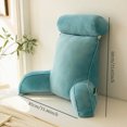 thumbnail image 6 of HGmart 33 in. x 24 in. Green Sofa Bed Head Throw Pillow with Neck Support and Cup Holders, 6 of 6