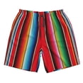 thumbnail image 5 of Goofa Mexican Serape Blanket Stripes Printed Mens Swim Trunks Summer Quick Dry Short Beach Swimwear Bathing Suits-Medium, 5 of 9