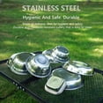 thumbnail image 4 of Stainless Steel Dinner Plates Ultra 17 Pcs Set Camping Bowls Stainless Steel Dinner Plate Set Include Round Dinner Plate for Eating, Camping, Picnic,Outdoor, Dishwasher Safe, 4 of 7