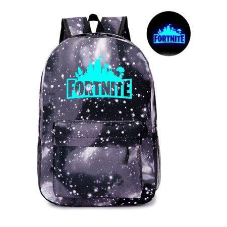 Fortnite School Backpack Childrens Fort Nite Travel Bag Black Galaxy ...