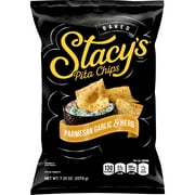 Stacy's Pita Chips Parmesan Garlic and Herb Flavored Pita Snack Chips, 7.33 oz Bag