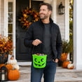 thumbnail image 4 of Halloween Candy Bucket Black Jack O Lantern Pail for Trick Or Treat All Ages Halloween Party Favors Decor 1 Piece, 4 of 6