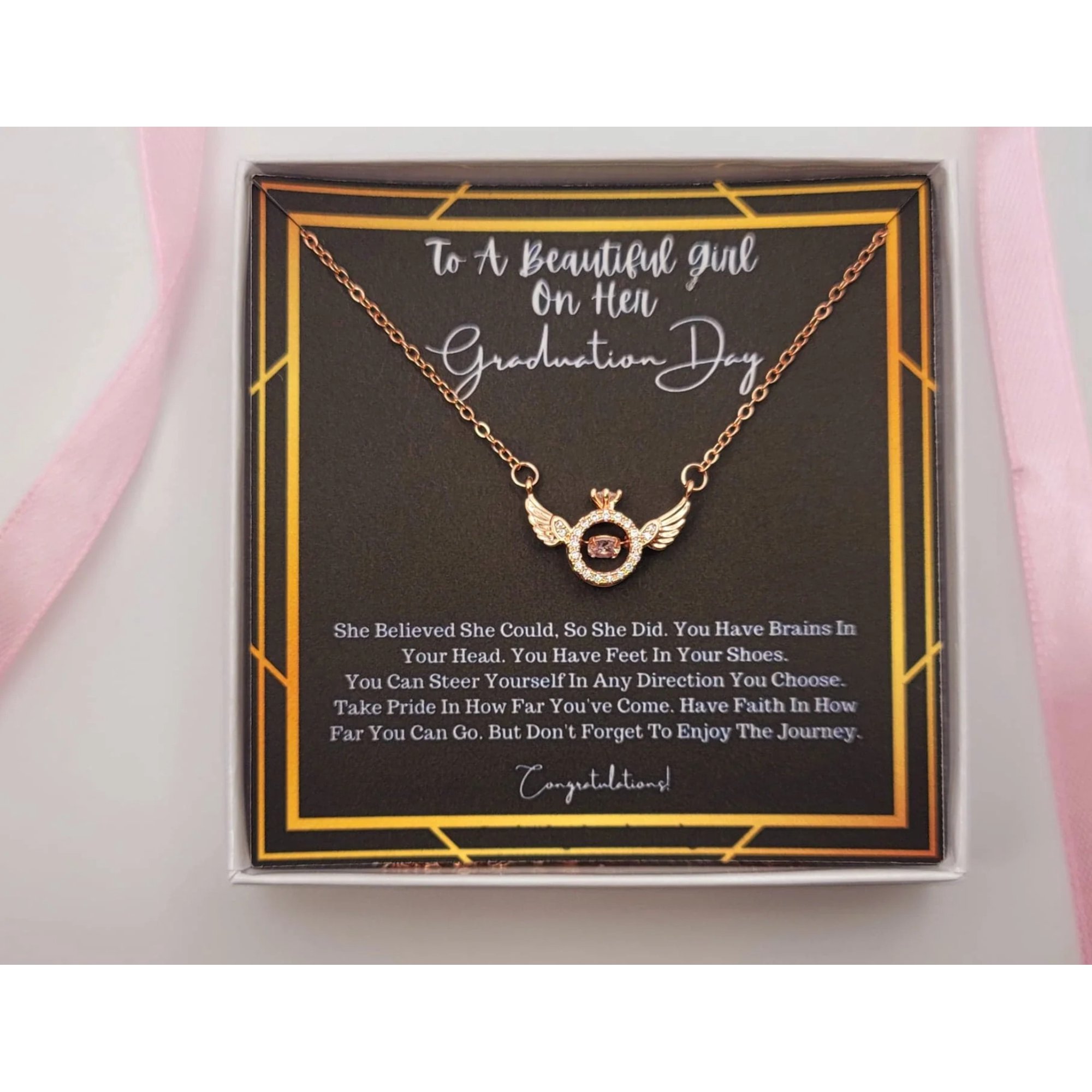 Graduation Gift Necklace, Graduation Gift for Her, College Graduation Gift for Her
