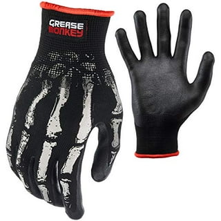 Grease Monkey Gorilla Gripping Men's Gloves — Black, Large