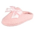thumbnail image 4 of Jessica Simpson Girls Slip-On Clogs - Fuzzy Comfy Warm Memory Foam Sherpa Slippers with Satin Bow, 4 of 9