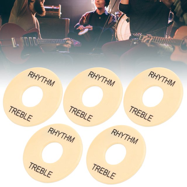 Convenient To Install Musical Instrument Accessories, Great Workmanship Durable Guitar Switch Washer, For Home Guitar GN602 Black Letter,GN603 Gold Letter
