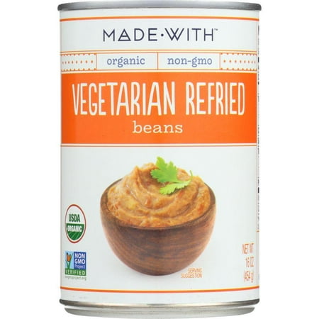 Made Wish Vegetarian Refried Beans, 15 Oz (Pack Of