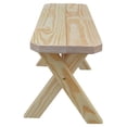 thumbnail image 5 of Yellow Pine Picnic Crossleg Bench Size 5ft, 6ft, 8ft, 5 of 20