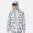 thumbnail image 2 of Gaeub Skiing Penguin Funny Men's and Women's UPF 50+ Long-Sleeved Sun Protection Clothing, Fishing Shirt Long Sleeve Zip-Small, 2 of 7