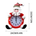 thumbnail image 4 of Fiudx Reloj Navideño con Alarma Silenciosa, Decoración de Papá Noel y Muñeco de Nieve, Ideal para Regalar En Familia, 24 X 33 Cm, Pila No Incluida., 4 of 7