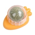 thumbnail image 4 of Juguetes de hierba gatera de zanahoria, golosinas, bolas de hierba gatera saludables para lamer, suministros para gatos (naranja), 4 of 4