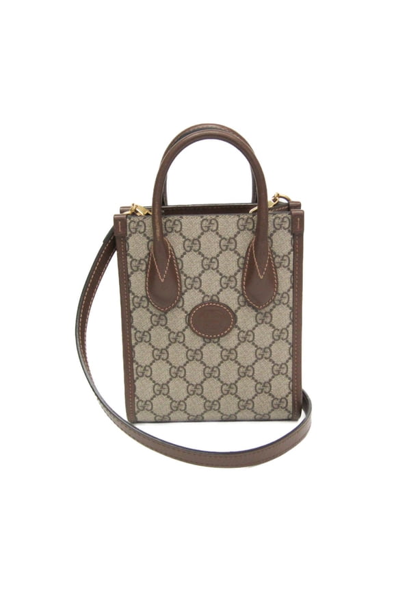 Pre-Owned Gucci Interlocking G 671623 Women's Leather,GG Supreme Handbag,Shoulder Bag...