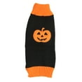thumbnail image 1 of Suéter de Halloween para mascotas, cálido y elástico, cuello alto, lindo jersey de calabaza para mascotas, ropa para perro gato Otoño Invierno L, 1 of 8