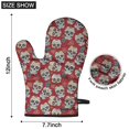 thumbnail image 6 of Red Flower Skull Pattern Shower Curtain OneSize ,Bathroom Decorative Shower Curtains Set with 12 Hooks,Modern Waterproof Washable Shower Curtain, 6 of 7