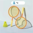 thumbnail image 3 of Badminton Racket for Kids Badminton Shuttlecocks Play Game Toy Tennis Racket for orange and yellow, 3 of 7