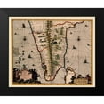 thumbnail image 2 of Nieuhoff 24x20 Black Modern Framed Museum Art Print Titled - Southern India Ceylon Sri Lanka - Nieuhoff 1682, 2 of 5