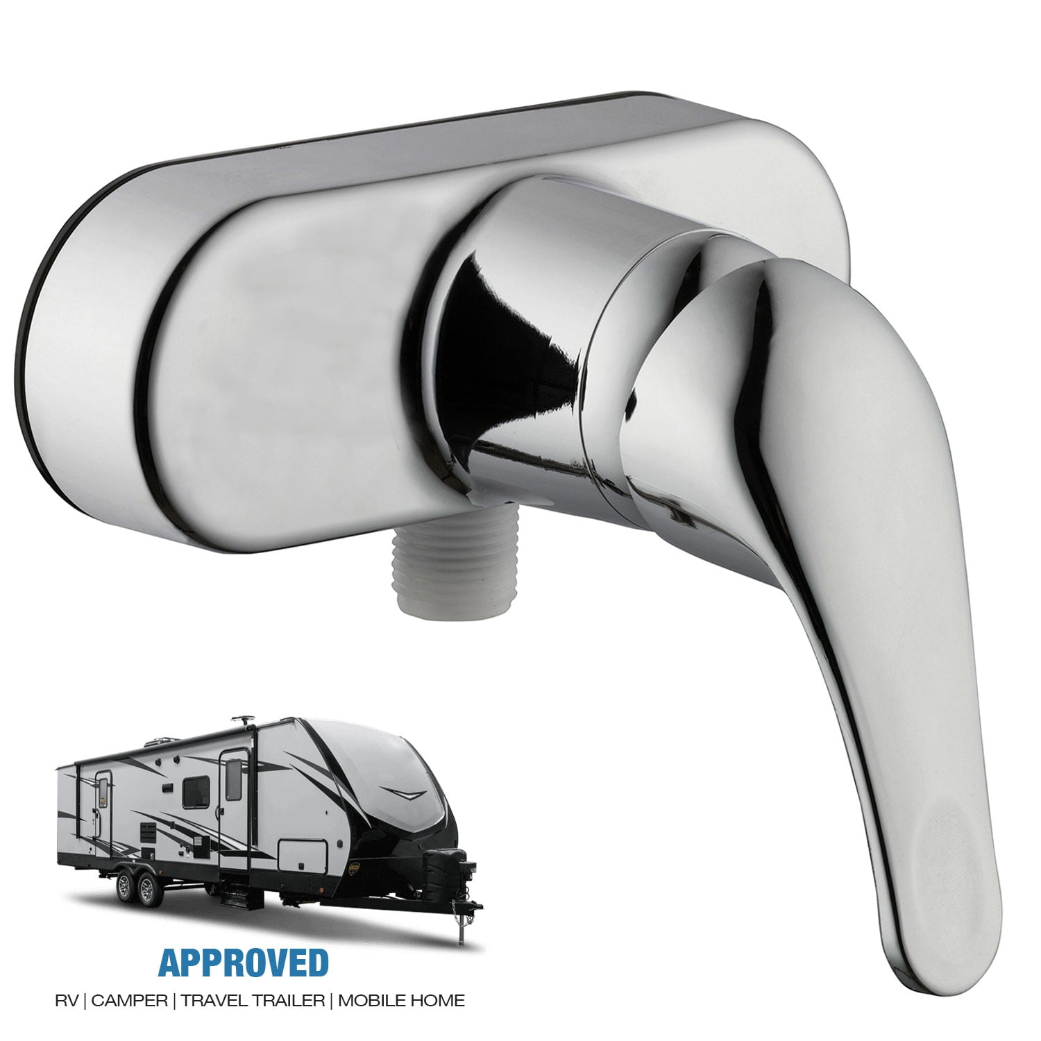 RV Mobile Travel Trailer Shower Faucet Single Handle Lever Diverter