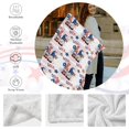 thumbnail image 4 of Luxury Plush 4th of July Patriotic Blanket USA Gnome American Fag Independence Day Throw Blanket for Couch,Lightweight Soft and Warm Throws Blankets for Sofa Bed Living Room in Spring 60"x50", 4 of 6
