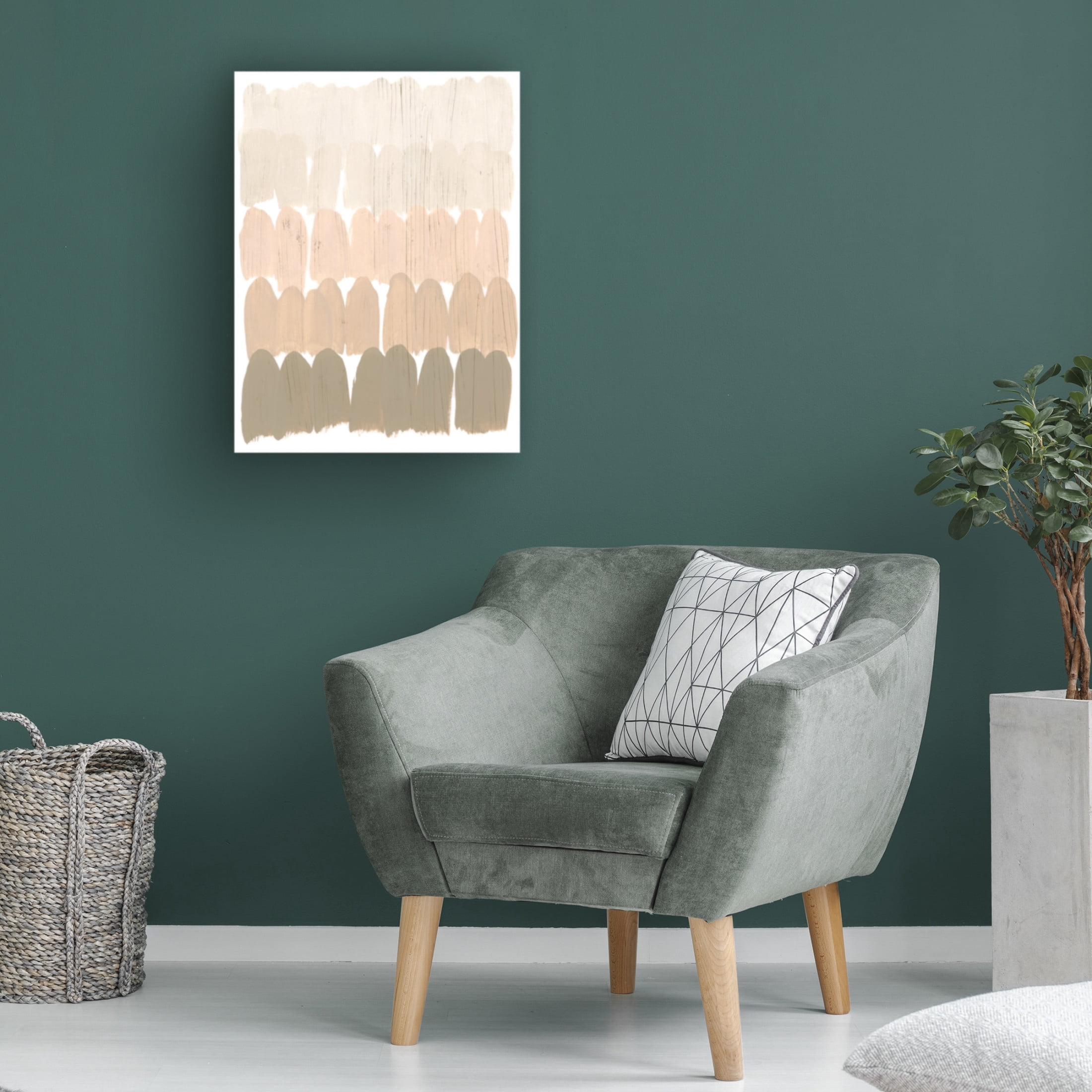 Trademark Fine Art June Erica Vess Earth Tone Swatch II Canvas Wall Art
