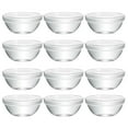 thumbnail image 1 of YOPTOP Bowls Bowl Glass Dessert Small Dishes Pudding Clear Mini Round Side Prep Cups Serving Ramekins Appetizer Stackable, 1 of 6