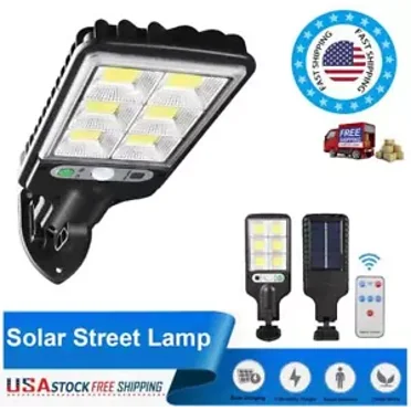 1200W Led Solar Flood Light Security Motion Sensor Outdoor Yard Street Wall Lamp