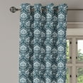 thumbnail image 3 of Ambesonne Damask Grommet Curtain, Floral Victorian, 50" x 54", Grey White, 3 of 6