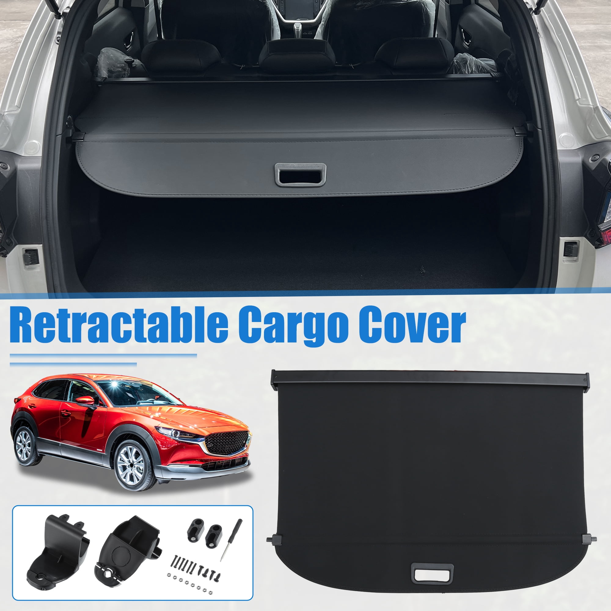 Unique Bargains Retractable Cargo Cover for Mazda CX-30 2020-2023 Non Slip Shade