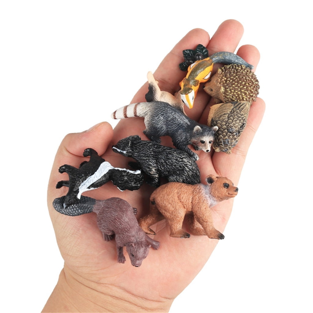 Miiottaa Realistic Forest Animal Figures Set Plastic Wildlife Models For Kids Education Decor