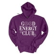 thumbnail image 4 of GOOD ENERGY CLUB Graphic Front Unisex Fleece Hooded Sweatshirt, 4 of 5